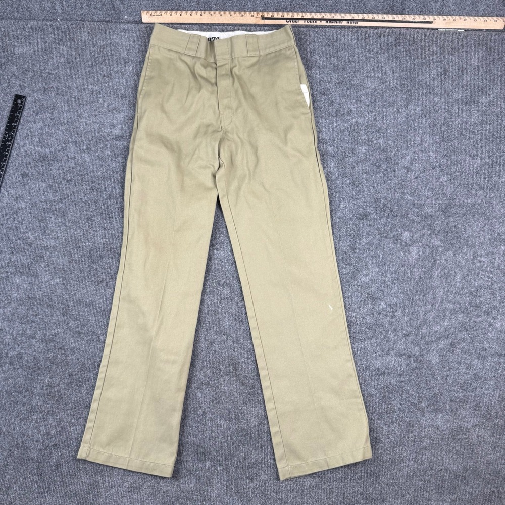 Dickies Pants Mens Size 29x31 Khaki 874 Original Fit Straight Leg Workwear Tan